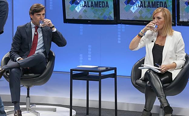 Montesinos y Rueda, durante una pausa. 